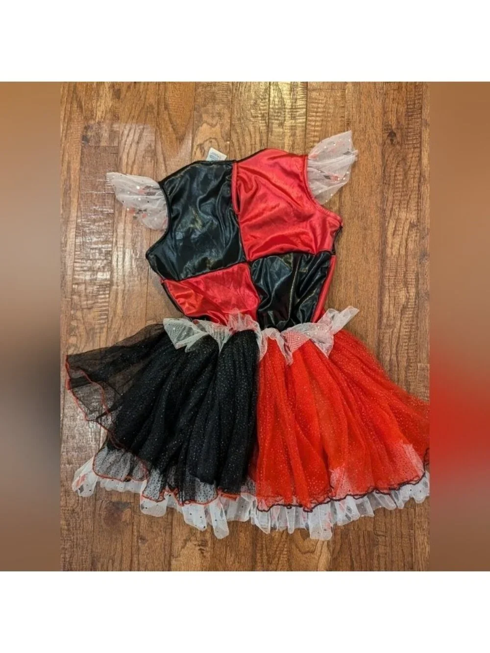 Rubie's Harley Quinn Deluxe Child Costume Tutu Dress Size Large 10-12
